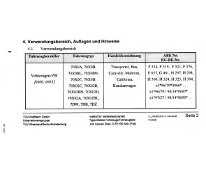 Vogtland Sportfahrwerk  HA für Volkswagen (VW) T4 Kleinbus 
